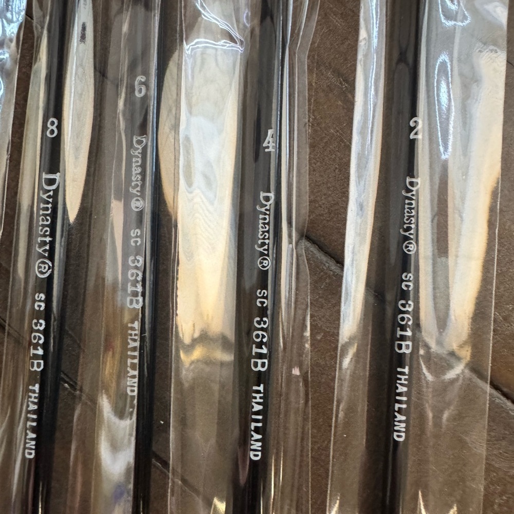 Dynasty Black Paint Brushes Set - Picture 3 of 4